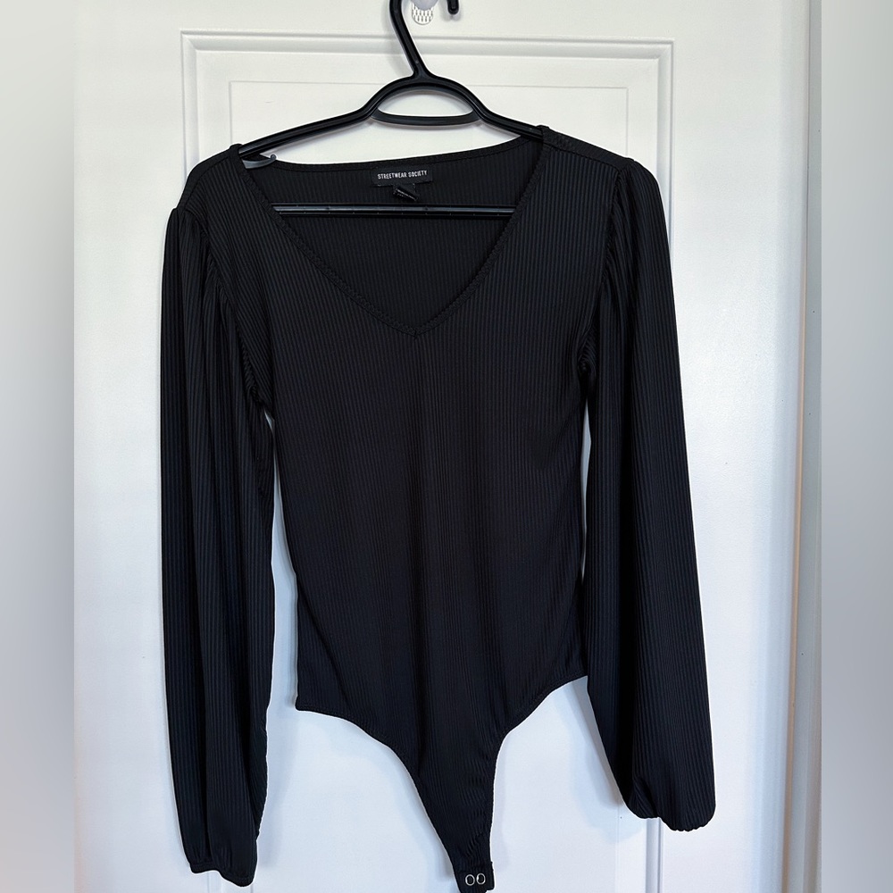 Puffy Sleeve Body Suit